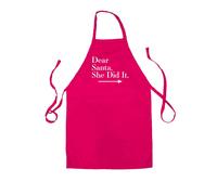 Caro Babbo ,Lei DID It - Unisex Bambini Grembiule - Natale Segreto Divertente