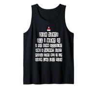 Caro Babbo Natale all I Want Is Fat Bank Account Skinny Body Wish Canotta