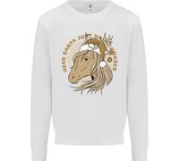 Caro Babbo Natale Divertente Cavallo Equestre Natale Felpa Per Bambini