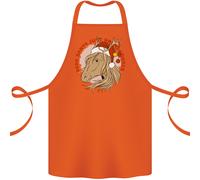 Caro Babbo Natale Divertente Equestre Cavallo Cotone Grembiule 100% Biologico