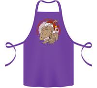 Caro Babbo Natale Divertente Equestre Cavallo Cotone Grembiule 100% Biologico