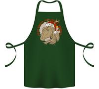 Caro Babbo Natale Divertente Equestre Cavallo Cotone Grembiule 100% Biologico