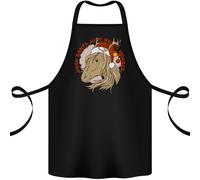 Caro Babbo Natale Divertente Equestre Cavallo Cotone Grembiule 100% Biologico