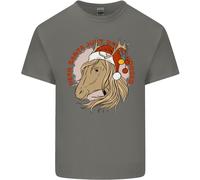 Caro Babbo Natale Divertente Equestrian Cavallo Natale Maglietta Bambini