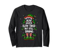 Caro Babbo Natale, Elfin, Stanco, Ancora Splendente Elfo di Maglia a Manica