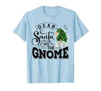 Caro Babbo Natale Era Lo gnomie Divertenti Xmas Maglietta, Uomo, Celeste, L
