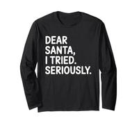 Caro Babbo Natale, Ho Provato Un Design Natalizio Davvero Divertente Maglia a Manica