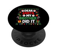 Caro Babbo Natale mio fratello l'ha fatto PopSockets PopGrip Adesivo