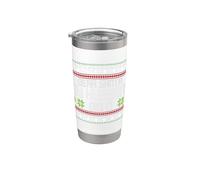 Caro Babbo Natale, My Husband Did It, divertente e brutto maglione natalizio Bicchiere termico in acciaio inox doppia parete