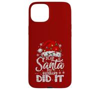 Caro Babbo Natale My Husband Did It Natale abbinato famiglia Custodia per iPhone 15 Plus