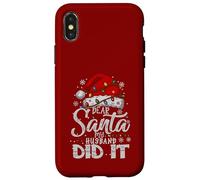 Caro Babbo Natale My Husband Did It Natale abbinato famiglia Custodia per iPhone X/XS