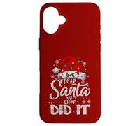 Caro Babbo Natale My Wife Did It Natale abbinato famiglia Natale Custodia per iPhone 16 Plus