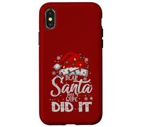 Caro Babbo Natale My Wife Did It Natale abbinato famiglia Natale Custodia per iPhone X/XS