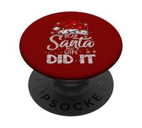 Caro Babbo Natale My Wife Did It Natale abbinato famiglia Natale PopSockets PopGrip Adesivo