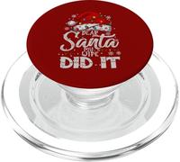 Caro Babbo Natale My Wife Did It Natale abbinato famiglia Natale PopSockets PopGrip per MagSafe