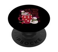 Caro Babbo Natale per favore porta il caffè PopSockets PopGrip Adesivo