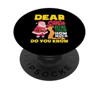 Caro Babbo Natale prima di spiegare quanto sai bambini divertenti PopSockets PopGrip Adesivo