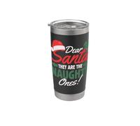 Caro Babbo Natale sono i cattivi Babbo Natale Bicchiere termico in acciaio inox doppia parete