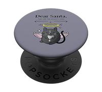 Caro Babbo Natale sono i cattivi per gli amanti dei gatti PopSockets PopGrip Adesivo