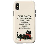 Caro Babbo Natale sono stato buono quest'anno per lo più gatto Natale Custodia per iPhone X/XS