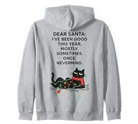 Caro Babbo Natale Sono Stato Buono quest'anno per Lo più Gatto Natale Felpa con Cappuccio