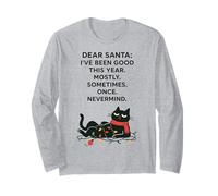 Caro Babbo Natale Sono Stato Buono quest'anno per Lo più Gatto Natale Maglia a Manica