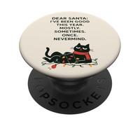 Caro Babbo Natale sono stato buono quest'anno per lo più gatto Natale PopSockets PopGrip Adesivo