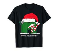 Caro Babbo Natale, Voglio Il Mio Logo MTV con Cappello di Babbo Natale Maglietta