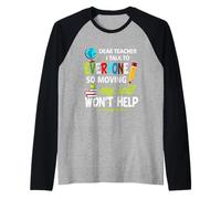 Caro Insegnante, Parlo con Tutti, Quindi spostare Il Mio Posto Non aiuterà Maglia con Maniche Raglan