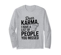 Caro Karma Ho Una Lista di Persone Che Ti Sei Perso Maglia a Manica