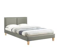 CARO-Möbel Letto matrimoniale Celine, 120 x 200 cm, con rete a doghe in similpelle