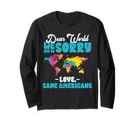 Caro mondo ci dispiace amore sano di mente americano Maglia a Manica