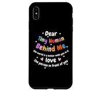 Caro piccolo umano dietro di me apprezzamento positivo dell'insegnante Custodia per iPhone XS Max