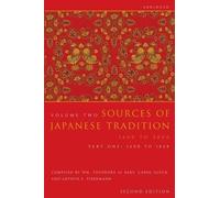 Carol Gluck Bary Wm Theodore Sources of Japanese Tradition, Abridg (Tascabile)
