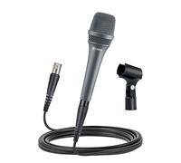 CAROL Microfono vocale cablato AC-900 XLR - Microfono dinamico supercardioide con tecnologia AHNC di cancellazione del rumore per canto, karaoke, palco e studio, include clip per microfono e cavo XLR