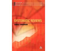 Carole Torgerson Systematic Reviews (Tascabile) Continuum Research Methods