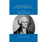 Carolina Armenteros Richard Joseph de Maistre and the legacy of Enl (Tascabile)