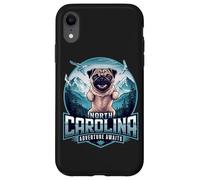 Carolina del Nord Cane Carlino Divertente Mountain Escursionismo Outdoor Design Custodia per iPhone XR