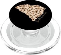 Carolina del Sud Leopardo Modello Mappa Leone Stato Del Sud PopSockets PopGrip per MagSafe