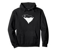 Carolina del Sud, Mappa, con, Orizzonte, Felpa con Cappuccio