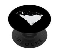 Carolina del sud, mappa, con, orizzonte, PopSockets PopGrip Adesivo