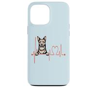 Carolina Dog Heartbeat ECG I miei cani sono il mio cardio Custodia per iPhone 13 Pro Max