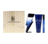 Carolina Herrera Bad Boy Cobalto Electrique per Uomo - 3 PC Set Regalo 101ml Edp