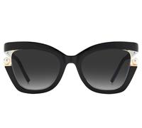 Carolina Herrera Ch 0002/s Occhiali Da Sole Donna Nero Farfalla Grigio 53mm
