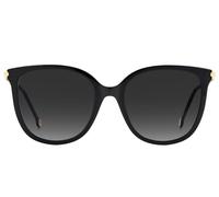 Carolina Herrera Ch 0023/s Occhiali Da Sole Donna Nero Geometrico Grigio 55mm
