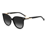 Carolina Herrera Donna HER 0136/S KDX/9O Occhiali da sole Acetato Nero Grigio Squadrata Sfumato