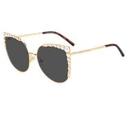 Carolina Herrera HER 0076/S 000-IR 58 Women's Sunglasses - Rose Gold Frame, Grey Gradient Lenses