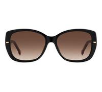 Carolina Herrera Her 0176/g/s Occhiali Da Sole Donna Nero Oversize Marrone 56mm