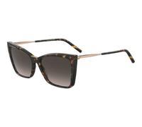 Carolina Herrera HER 0180/S 2IK/HA 57 Women's Sunglasses - Havana Gold Frame, Brown Gradient Lenses