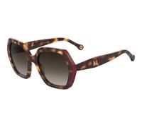 Carolina Herrera HER 0181/S O63-HA 55 Women's Sunglasses - Havana Red Frame, Gradient Lenses